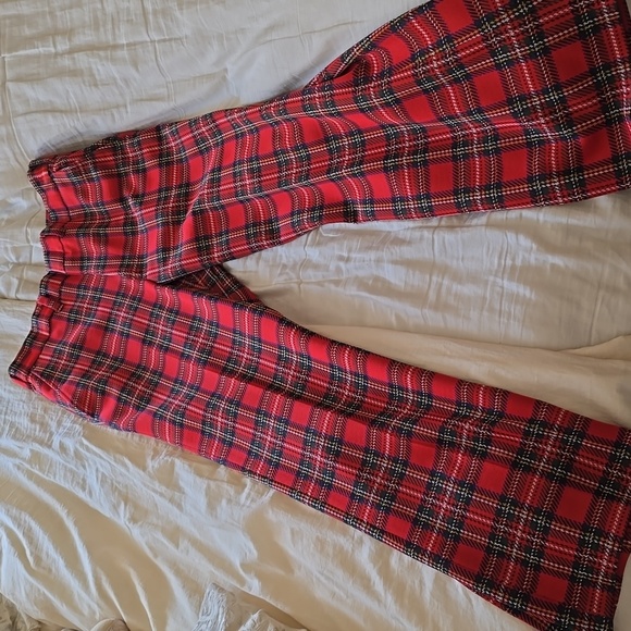 Kings Road Other - Vtg 70s Sears Kings Road Plaid Red Trousers Pants 34x30  Mens